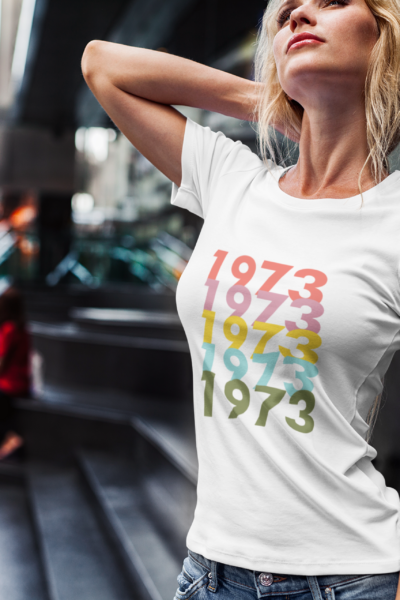 print on demand mockup model wearing white tshirt