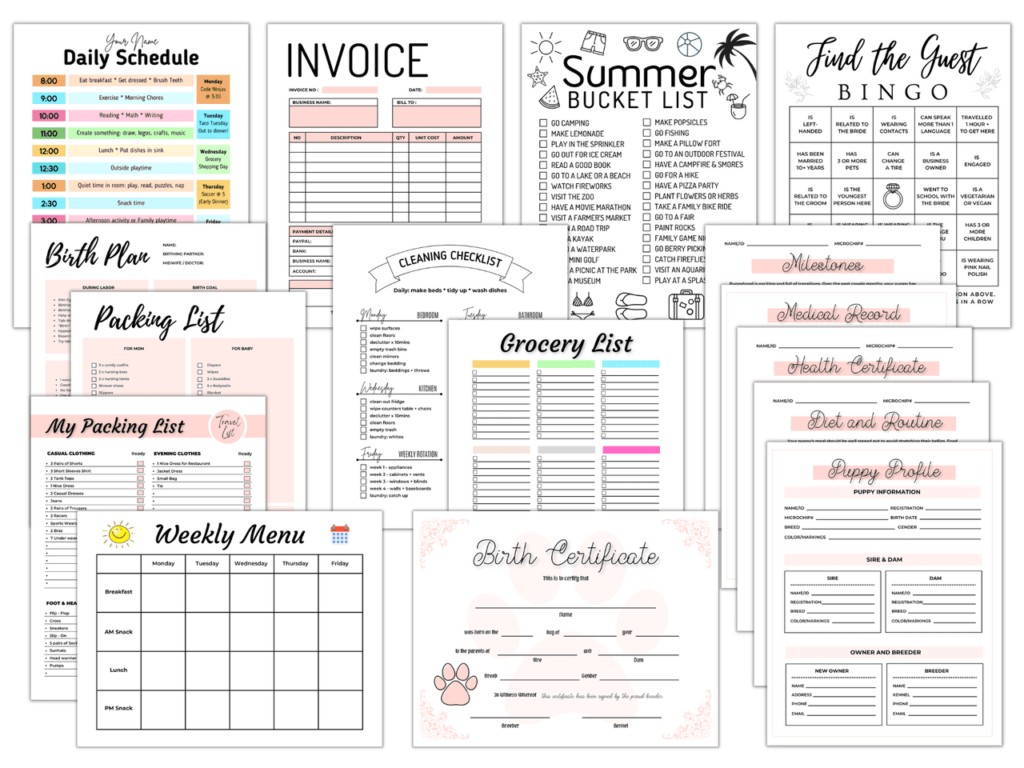 12 canva templates to customize by your frugal friend